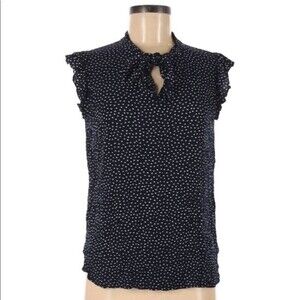 Ann Taylor LOFT size medium polka dot top
